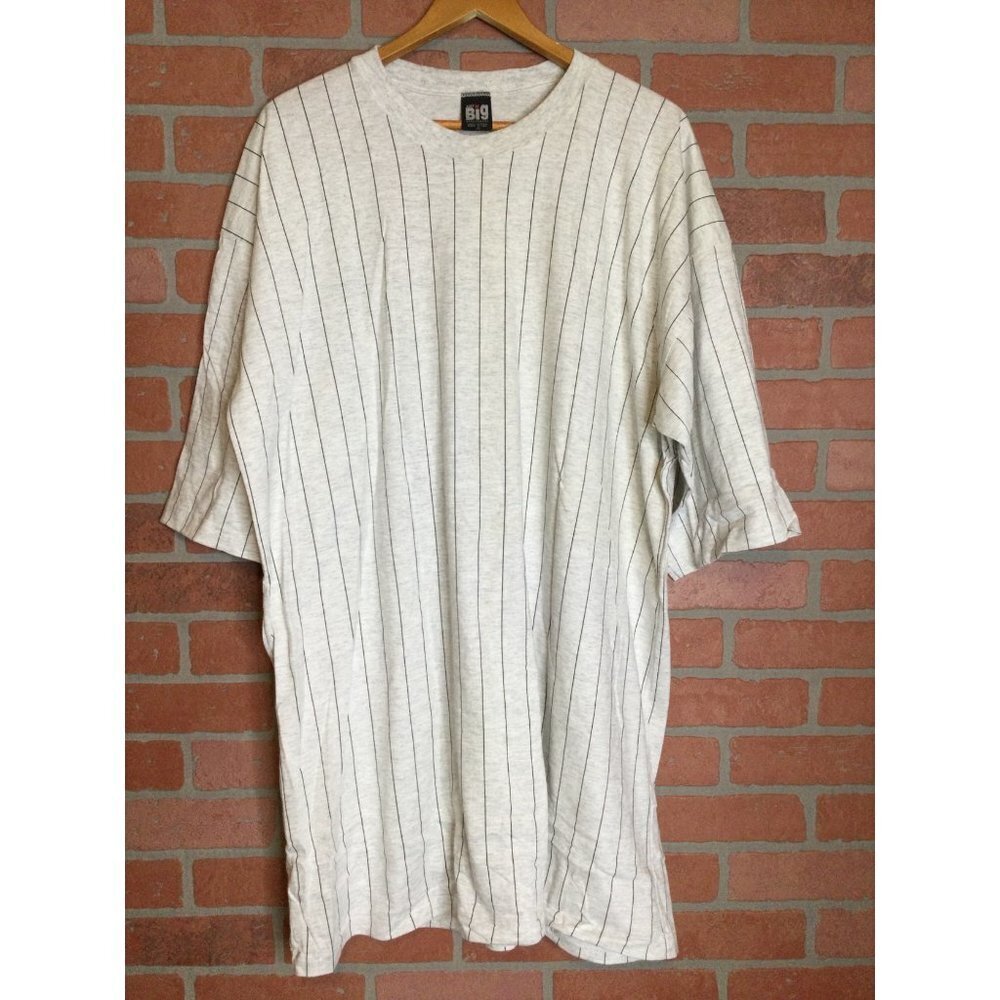 Just Big Sportswear Mens T Shirt Size 3X Baseball Striped Coach Tee New